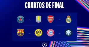 Confirmadas las eliminatorias de cuartos de final de la Champions League