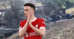 Se conocen fotos y videos de cómo quedó el Lamborghini del futbolista Diogo Jota tras accidente en el que murió