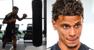 Nicolás Otamendi recibió a Richard Ríos con los guantes de boxeo puestos en el Benfica: ¿Quién es el más viejo ahora?