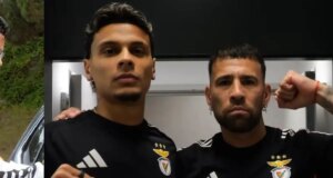 así fue su verdadero reencuentro tras la llegada del colombiano al Benfica de Portugal, video
