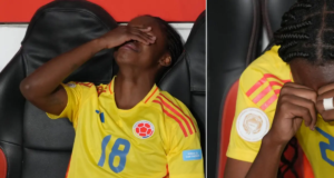 Las imágenes de Linda Caicedo y las jugadoras de Colombia que rompieron en llanto al perder la final de la Copa América Femenina contra Brasil