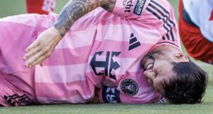 salió lesionado antes de los diez minutos en un juego de la Leagues Cup