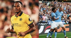 Jhon Arias debutó en la Premier League con un Wolverhampton que acabó goleado por el Manchester City: video