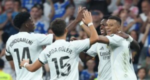 Mbappé guía al Real Madrid a la victoria contra Osasuna en su estreno en la nueva temporada de la Liga española