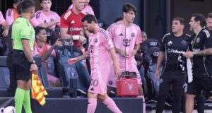 Lionel Messi sufre lesión muscular en la pierna derecha durante partido de la Leagues Cup