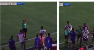 Árbitra colombiana Vanessa Ceballos fue agredida luego de expulsar a futbolista en partido masculino