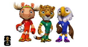 Así serán las mascotas de Canadá, Estados Unidos y México para el Mundial 2026
