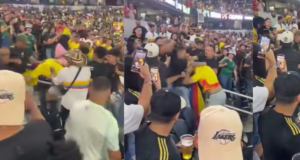 Enfrentamientos entre hinchas colombianos y mexicanos se registraron tras el amistoso en Texas, Estados Unidos