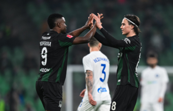 se despachó con gol y asistencia en el triunfo del líder Krasnodar (video)