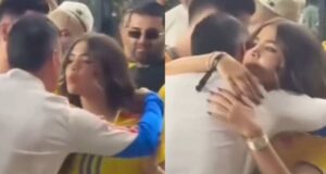 lo grabaron besando a su novia