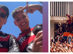 Apoteósico festejo de Flamengo y Jorge Carrascal, tras la conquista de la Copa Libertadores