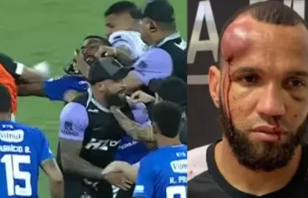 Casierra, expulsado en la batalla campal entre Cruzeiro y Atlético Mineiro