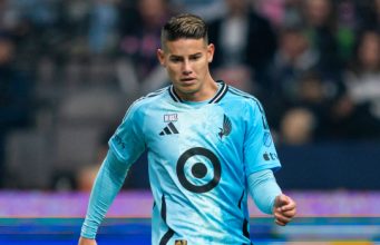 James Rodríguez fue titular por primera vez con Minnesota United