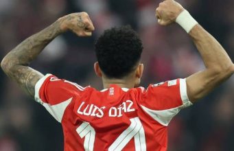 Luis Díaz, una de las figuras del Bayern campeón de Bundesliga