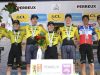 Visma gana el crono por equipos, Baudin sigue líder del Tour Aura
